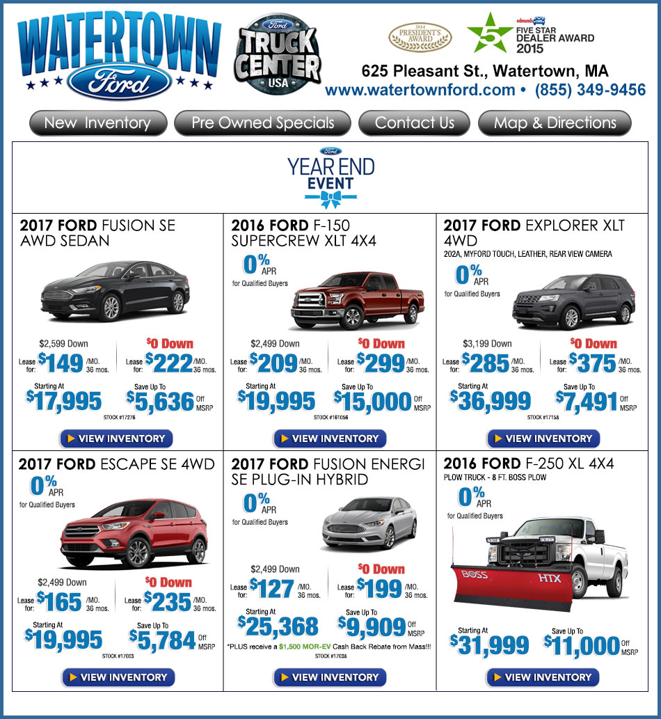 Watertown Ford Boston Area Ford Dealers Find Your Ford Now!