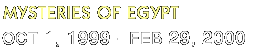 Mysteries of Egypt