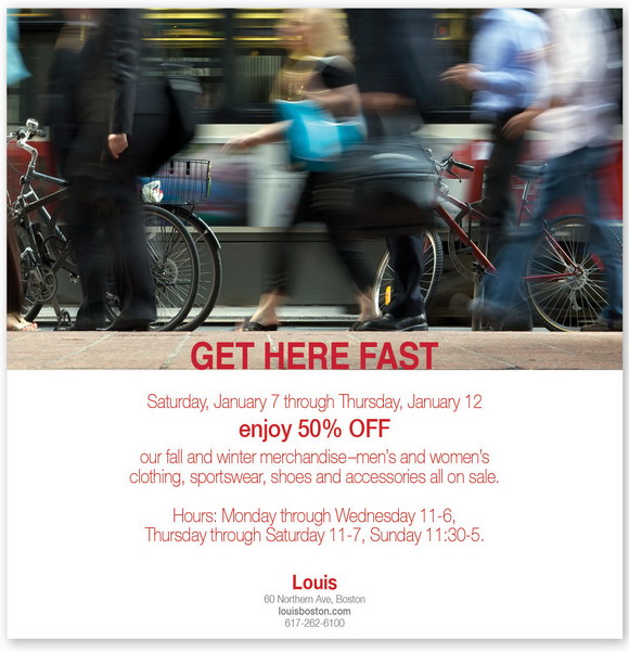 Not able to view this most recent sale or special promo from one of your favorite retailers? Then enable your images and make sure to add newsletters@boston.com to your address book!