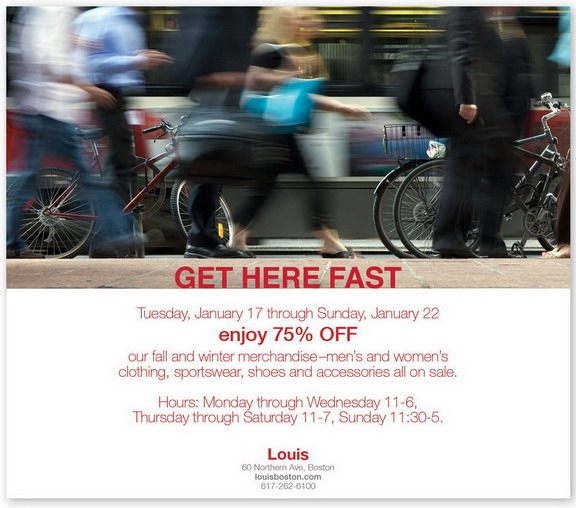 Not able to view this most recent sale or special promo from one of your favorite retailers? Then enable your images and make sure to add newsletters@boston.com to your address book!