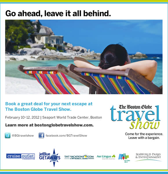Not able to view this most recent travel deal or information from one of our premium advertisers? Then enable your images and make sure to add newsletters@boston.com to your address book!