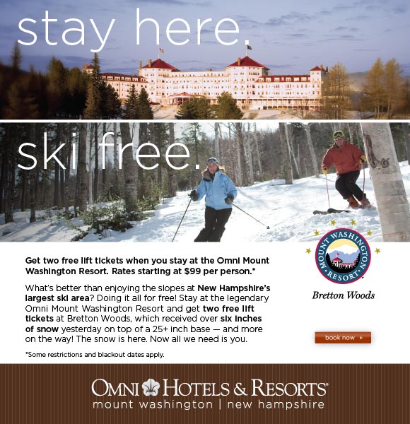 Not able to view this most recent ski event or special deal from mountains throughout New England and beyond? Then enable your images and make sure to add newsletters@boston.com to your address book! 