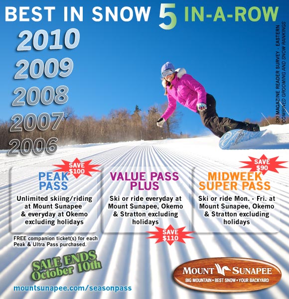 Not able to view this most recent ski event or special deal from mountains throughout New England and beyond? Then enable your images and make sure to add newsletters@boston.com to your address book! 