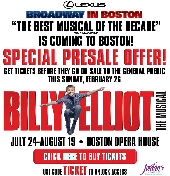 Not able to view this most recent offer, announcement or information on events around Boston? Then enable your images and make sure to add newsletters@boston.com to your address book!