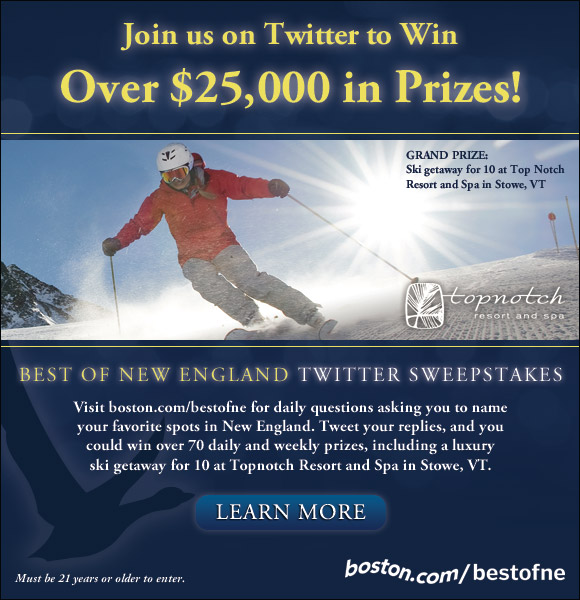 Not able to view this most recent offer, announcement or information on events around Boston? Then enable your images and make sure to add newsletters@boston.com to your address book!