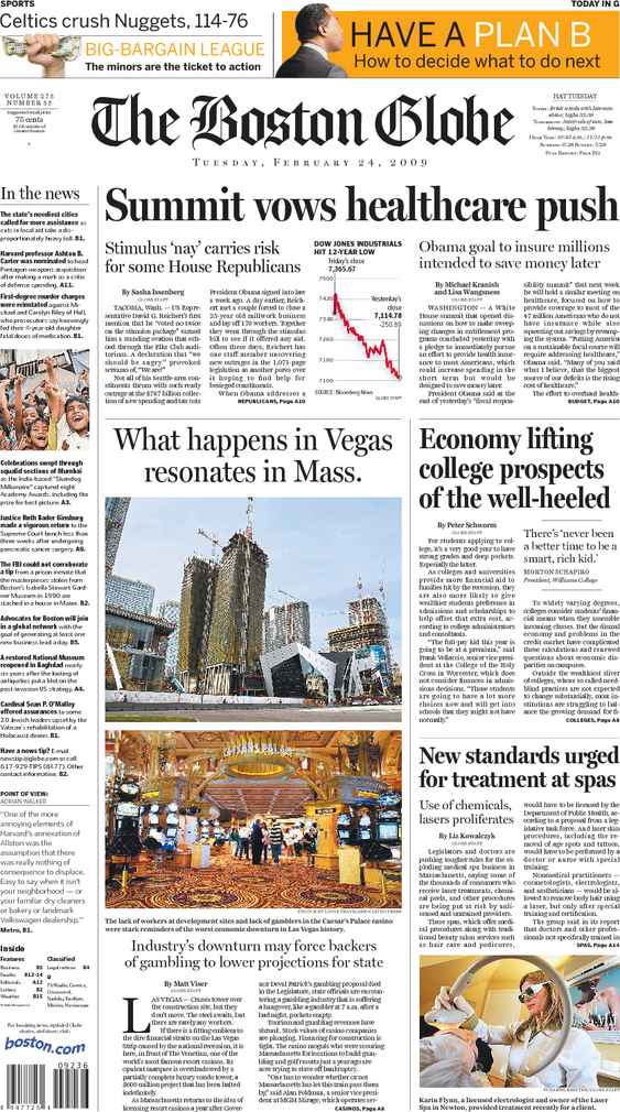 Today's front page