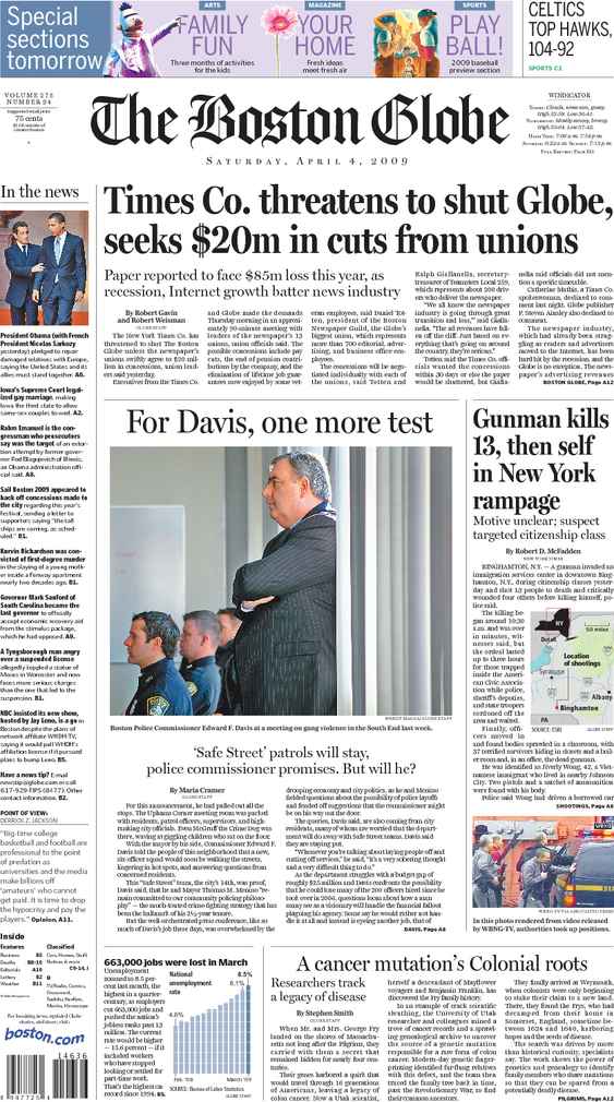Today's front page