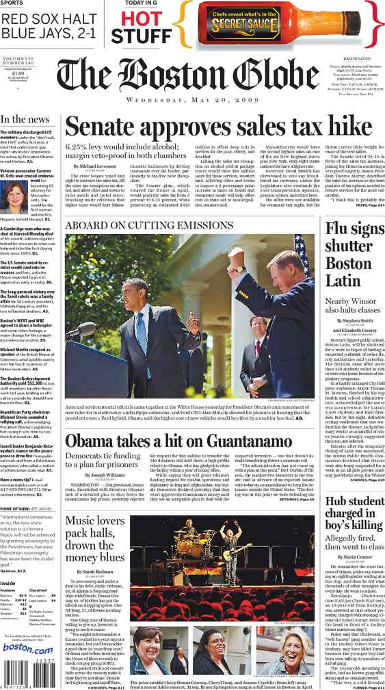 Today's front page