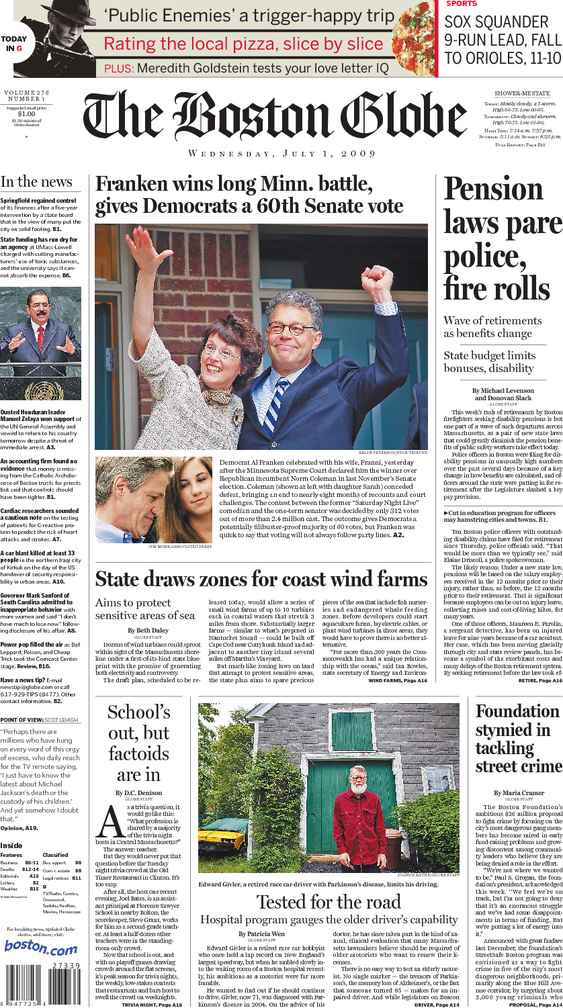 Today's front page