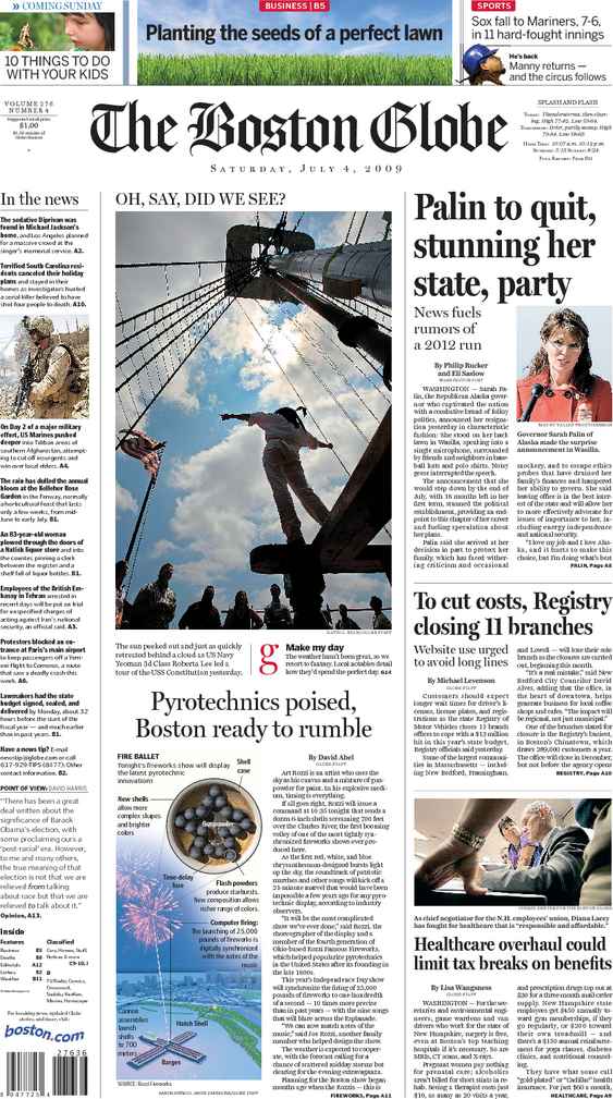 Today's front page