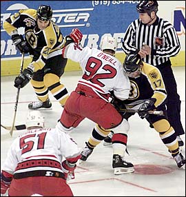 Jeff O'Neill and Shawn Bates