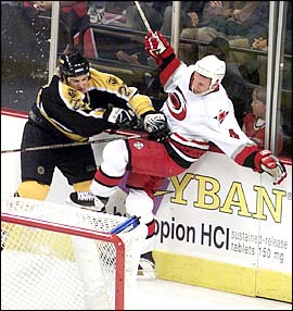 Landon Wilson delivers a blow