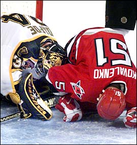 Dafoe lets the game winner slip by