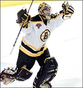 Byron Dafoe celebrates