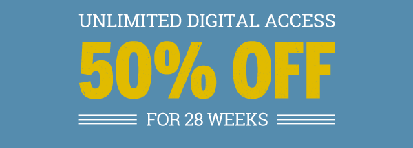 50% OFF FOR 28 WEEKS! - EXPIRES TONIGHT AT MIDNIGHT