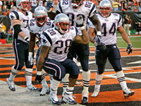 LCorey Dillon got some payback against his old team with a touchdown dance.