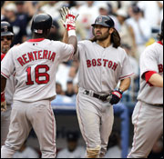 Edgar Renteria and Johnny Damon