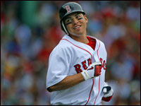  Red Sox rookie centerfielder Jacoby Ellsbury is shown in action during his second major league game against the Texas Rangers at Fenway Park. (Jim Davis/Globe Staff)
