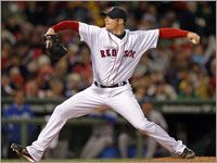 Sox starter Jon Lester fires a pitch against the Kansas City Royals.