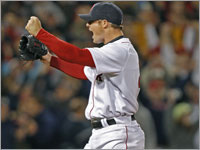Jon Lester celebrates after his incredible no-hitter against the Kansas City Royals.