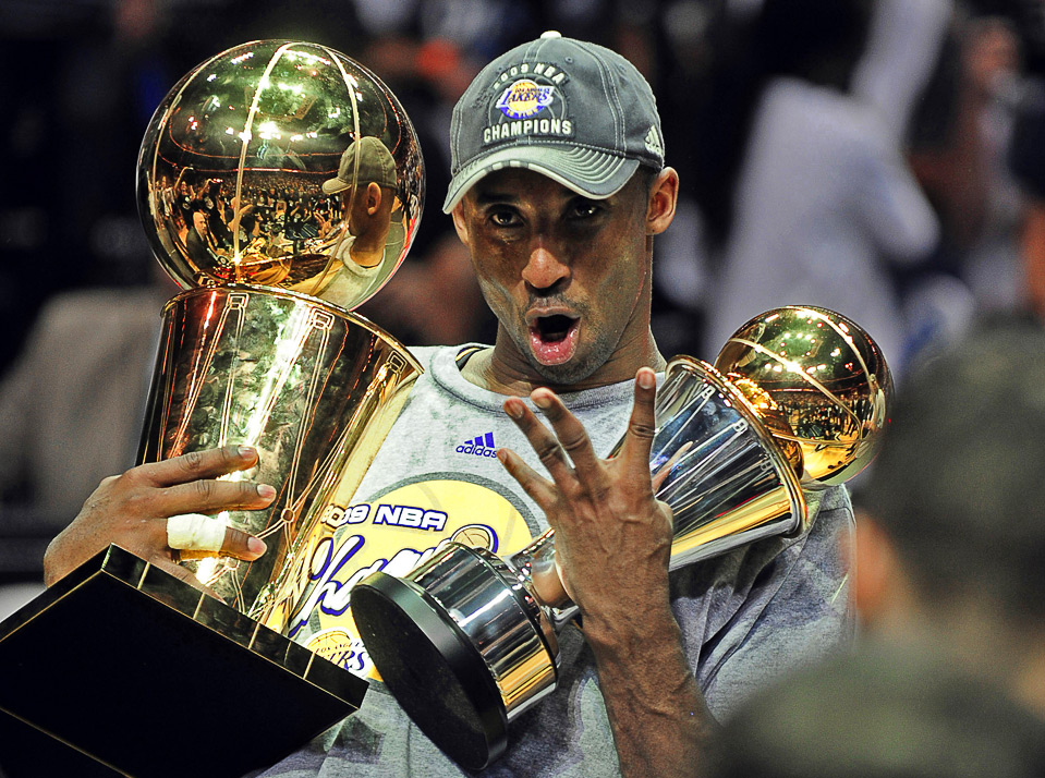 Kobe Bryant Championship 2009. Los Angeles Lakers star Kobe