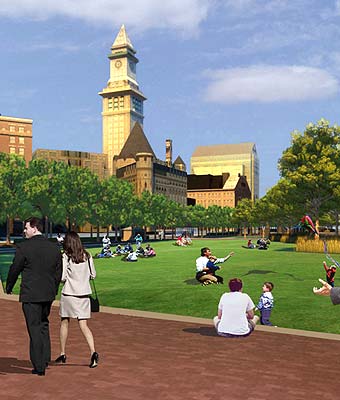 One of the Wharf District park plans (Neoscape)