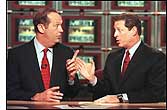 Bill Bradley and Al Gore