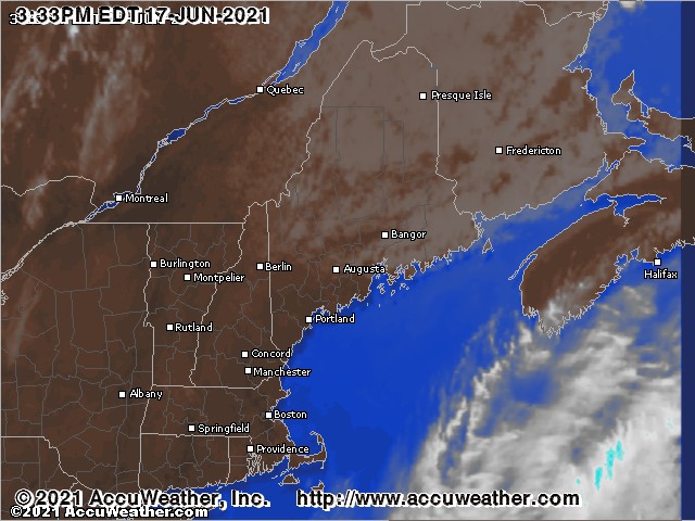 Northern New England cloud cover