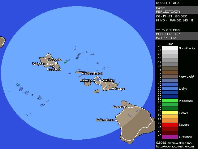 Molokai, Hawaii, doppler radar