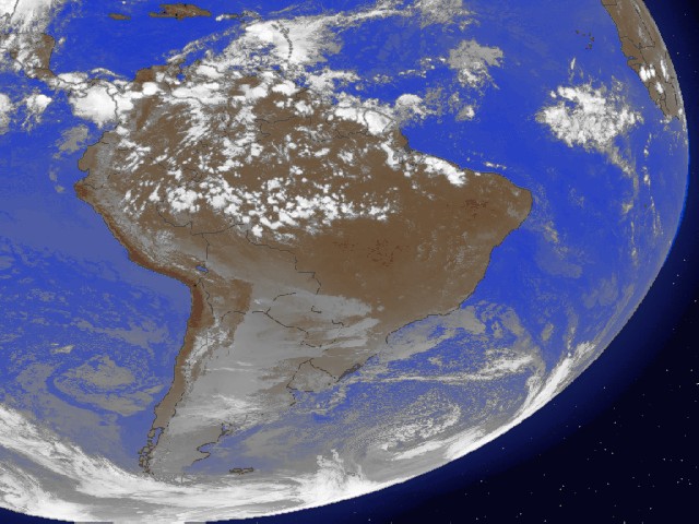 South America cloud cover