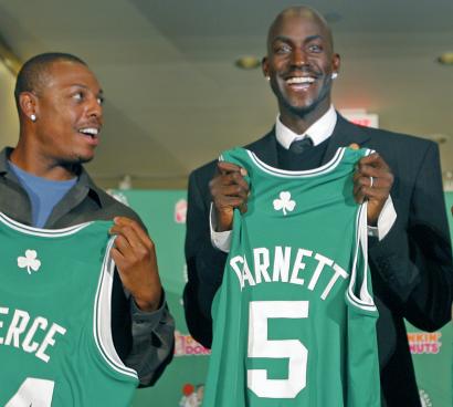 When he realized the Timberwolves were going in a direction he didn't approve of, Kevin Garnett called Paul Pierce and others to find out what being with the Celtics was all about.