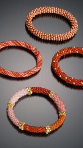 Artist Andrea Garr says she loves to see pieces of her hand-crocheted jewelry being worn by passersby.
