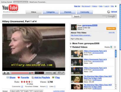 A stinging video by onetime Clinton donor Peter Paul called 'Hillary Uncensored' has scored 350,000 hits on YouTube.