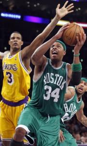 Celtics Beating Lakers