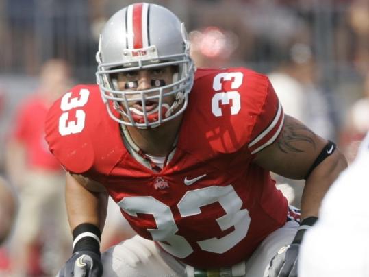 Does this look like the Patriots' first pick April 26? Ohio State's Jim Laurinaitis will make the picture clearer after the BCS title game.