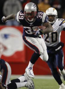Patriots running back Laurence Maroney was a force in the second half, pounding the Chargers for 106 of his 122 yards.