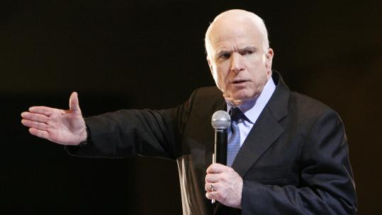 Republican presidential candidate Senator John McCain of Arizona spoke at a town hall style campaign event in West Palm Beach, Fla., yesterday. He has said he 'would rather lose a career than lose a war.'