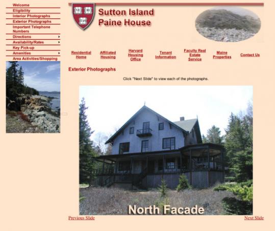 Yesterday, the Knowles Co. real estate website displayed Harvard's original asking price and the sold notification of the Kendall estate on Sutton Island in Maine. The attorney general did not object to the sale.