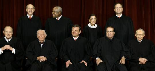 The Supreme Court justices don't confront age discrimination - they have life tenure and no mandatory retirement age.