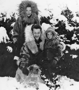 The family Christmas card from 1942, taken in Greensboro, Vt.