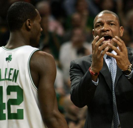 Coach Doc Rivers has looked to Tony Allen to grab the role of the Celtics' defensive stopper.