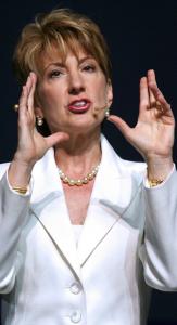 Carly Fiorina led Hewlett-Packard's takeover of Compaq, but was canned afterward.