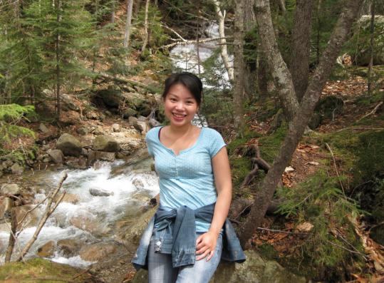 Shu Qin was struck by a falling boulder that had split from a ledge. The 28-year-old was taken to Littleton Regional Hospital, about 20 miles away, where she was pronounced dead.