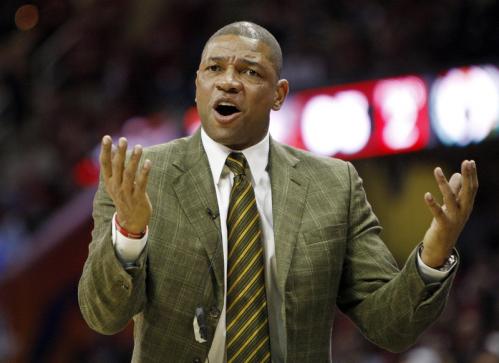 Celtics head coach Doc Rivers could not be happy as his team fell to 0-6 on the road in the postseason with a loss to the Cavs.
