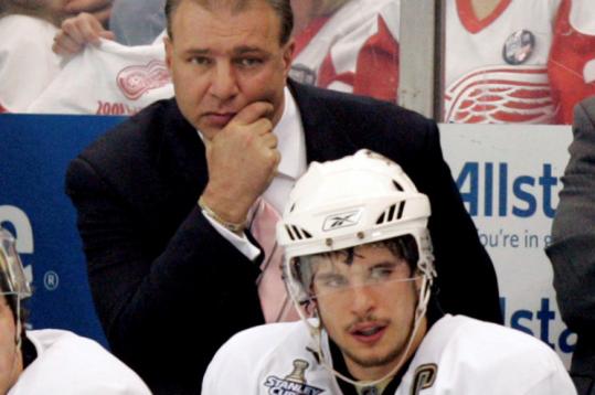 Penguins coach Michel Therrien and captain Sidney Crosby need to figure out how to beat Detroit, and fast.