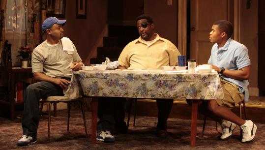 From left: Francois Battiste as Ennis, Wendell Pierce as William, and Gaius Charles as Malcolm in 'Broke-ology.'
