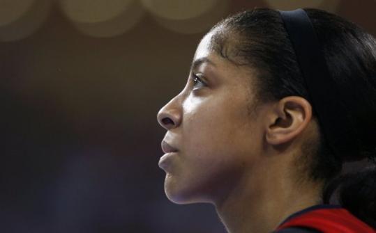 Team USA's Candace Parker, the new face of women's basketball, is a fan of the games of many players from the past.
