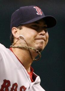 Josh Beckett was nearly flawless for eight innings.