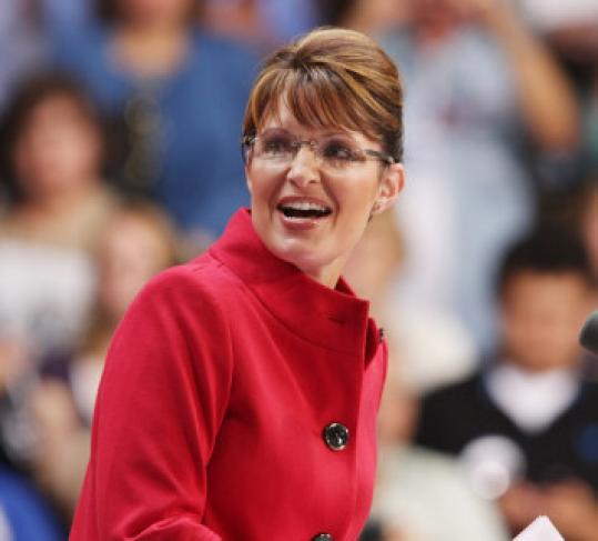 Governor Sarah Palin of Alaska campaigned yesterday at a rally at Capital University in Bexley, Ohio.