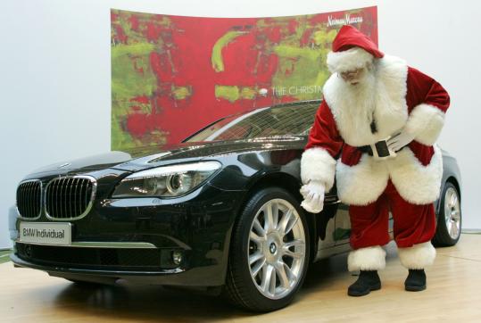 Now available via catalog: the Neiman Marcus limited edition 2009 BMW Individual 7 Series Sedan, for $160,000. Also for sale in Neiman's Christmas catalog is a stable of 12 to 15 thoroughbreds, for $10 million.